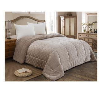 ΚΟΥΒΕΡΤΟΠΑΠΛΩΜΑ ΥΠΕΡΔΙΠΛΟ 220X240 ADAM HOME (825) TAUPE |  Κουβερτοπαπλώματα  στο espiti