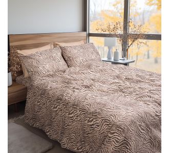 Beauty Home Σετ σεντόνια φανελένια υπέρδιπλα με λάστιχο Matisse Art 12335 170x200+32 Μπεζ       |  Σεντόνια Υπέρδιπλα / King Size στο espiti