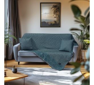 Beauty Home Ριχτάρια σετ 3τμχ Art 8638 (170x170+170x240+170x290) Πετρόλ       |  Ριχτάρια στο espiti