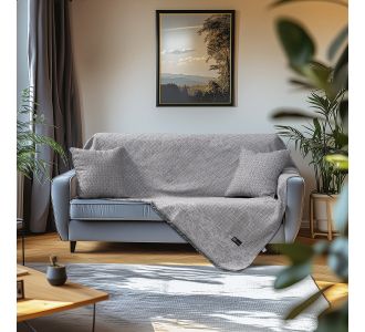 Beauty Home Ριχτάρι Τετραθέσιο Art 8640 170x350 Γκρι       |  Ριχτάρια στο espiti