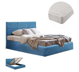ΚΡΕΒΑΤΙ ΔΙΠΛΟ & ΣΤΡΩΜΑ BRILEY HM21272.04 ΠΕΤΡΟΛ ΒΕΛΟΥΔΟ ΜΕ ΑΠΟΘ.ΧΩΡΟ--ΓΙΑ 160x200εκ |  Κρεβάτια στο espiti