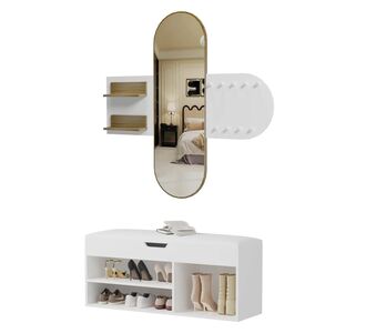 ΣΕΤ ΕΙΣΟΔΟΥ 2ΤΜΧ CHERYL HM21276.02 ΜΕΛΑΜΙΝΗ ΣΕ ΛΕΥΚΟ--SONAMA |  Βιτρίνες - Έπιπλα εισόδου στο espiti