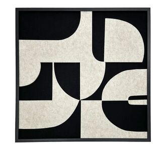 Πίνακας με πλαίσιο Jeire Inart μαύρο-λευκό 62x2.5x62εκ |  Πίνακες στο espiti