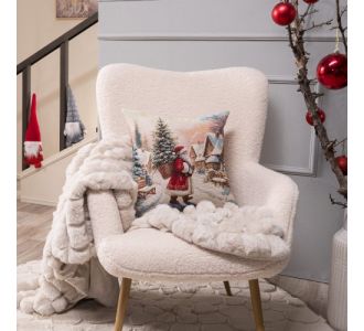 Μαξιλαροθήκη Minden - 45x45cm με γέμιση 52017025 Teoran |  Χριστουγεννιάτικα Μαξιλάρια στο espiti