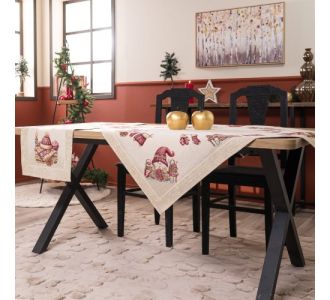 Καρέ &amp; Τραβέρσα Velbert (Σετ 2τεμ.) - 100x100cm &amp; 40x100cm 52017154 Teoran |  Χριστουγεννιάτικες Τραβέρσες στο espiti