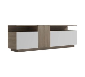Μπουφές Vendora pakoworld σε sonoma-λευκή απόχρωση 150x29.5x46.3εκ |  Έπιπλα τηλεόρασης στο espiti