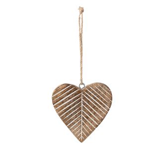 Beauty Home Ξύλινη Καρδιά 10 cm       |  Χριστουγεννιάτικα Στολίδια στο espiti