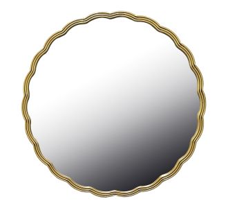 Καθρέπτης Fergan Inart μέταλλο σε χρυσή απόχρωση Φ80x2.5εκ |  Καθρέπτες στο espiti