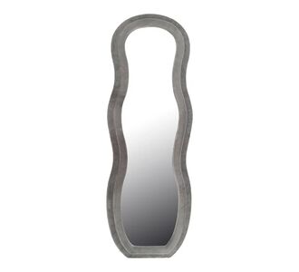 Καθρέπτης Glinde Inart βελούδο σε γκρι απόχρωση 50x3.3x150εκ |  Καθρέπτες στο espiti