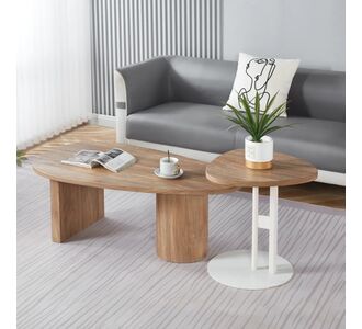 ΣΕΤ ΤΡΑΠΕΖΙ ΣΑΛΟΝΙΟΥ ΜΕ ΒΟΗΘΗΤΙΚΟ ALPER HM21262 MDF SONAMA-ΜΕΤΑΛΛΟ ΛΕΥΚΟ |  Τραπέζια στο espiti