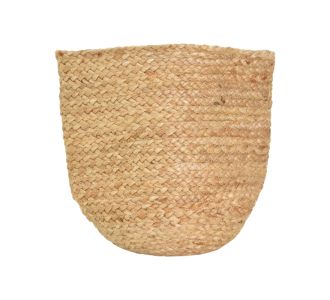 Διακοσμητικό καλάθι Mideko Inart γιούτα σε φυσική απόχρωση Φ25x25εκ |  Διακοσμητκά στο espiti