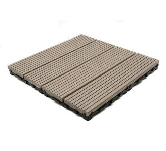 DECK-WPC ΠΛΑΚΑΚΙ ΔΑΠΕΔΟΥ 12mm 30Χ30 L.GREY 180 NewPlan - NewPlan |  Deck - Wpc  στο espiti