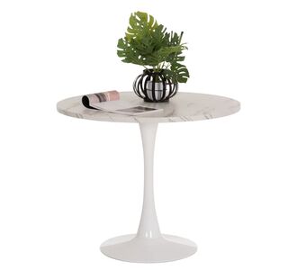 ΤΡΑΠΕΖΙ ΤΡΑΠΕΖΑΡΙΑΣ ROLLO HM9421.11 ΣΤΡΟΓΓΥΛΟ WHITE MARBLE Φ90x74Υεκ. |  Τραπεζάκια σαλονιού στο espiti