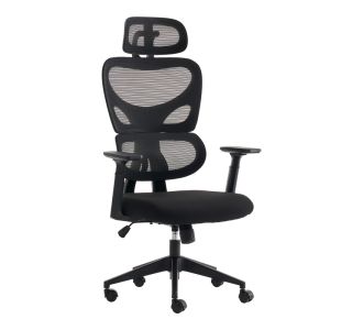 Καρέκλα γραφείου διευθυντή Cadrey pakoworld mesh μαύρο 67x64x120-128εκ |  Καρέκλες γραφείου στο espiti