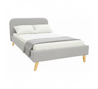 Κρεβάτι LumiLux pakoworld ύφασμα σε γκρι απόχρωση 160x200εκ |  Κρεβάτια στο espiti