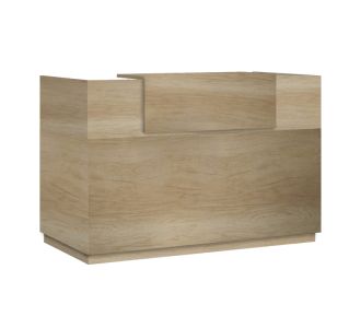 Γραφείο reception Lotus pakoworld σε χρώμα φυσικό 180x70x110εκ |  Reception γραφείου στο espiti