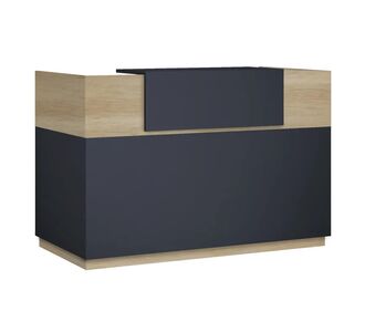 Γραφείο reception Lotus pakoworld σε χρώμα φυσικό - ανθρακί 200x70x110εκ |  Reception γραφείου στο espiti