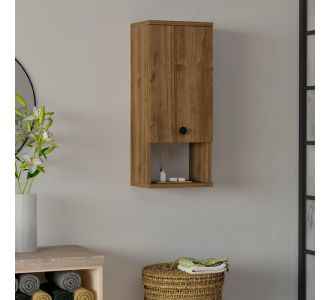 Ντουλάπι μπάνιου επιτοίχιο Mis Megapap χρώμα καρυδί 30x21,8x71εκ. |  Οργάνωση σπιτιού - μικροέπιπλα στο espiti