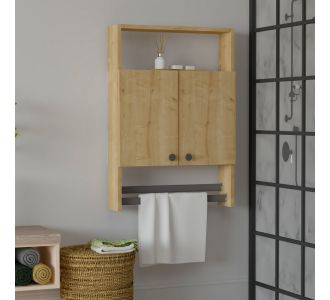 Ντουλάπι μπάνιου επιτοίχιο Ela Megapap χρώμα sapphire oak 60x15x87εκ. |  Οργάνωση σπιτιού - μικροέπιπλα στο espiti