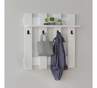 Κρεμάστρα τοίχου Carina Megapap χρώμα λευκό 70x18x70εκ. |  Καλόγεροι -Κρεμάστρες στο espiti