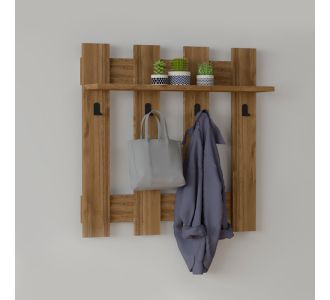 Κρεμάστρα τοίχου Carina Megapap χρώμα καρυδί 70x18x70εκ. |  Καλόγεροι -Κρεμάστρες στο espiti