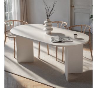 Τραπέζι Sablin Megapap χρώμα λευκό 180x89,5x75εκ. |  Τραπέζια στο espiti