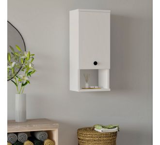 Ντουλάπι μπάνιου επιτοίχιο Mis Megapap χρώμα λευκό 30x21,8x71εκ. |  Οργάνωση σπιτιού - μικροέπιπλα στο espiti