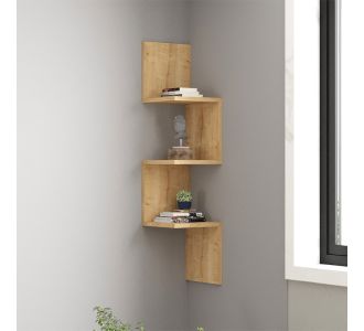 Ραφιέρα τοίχου Zikzak Megapap χρώμα sapphire oak 25x25x105,4εκ. |  Ραφιέρες τοίχου στο espiti