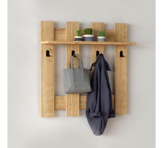 Κρεμάστρα τοίχου Carina Megapap χρώμα sapphire oak 70x18x70εκ. |  Καλόγεροι -Κρεμάστρες στο espiti