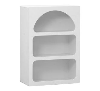 Βιβλιοθήκη-ραφιέρα Emersi pakoworld mdf σε λευκή απόχρωση 70x35x100εκ |  Ντουλάπια στο espiti