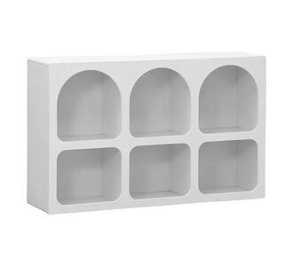 Μπουφές Emersi pakoworld με ράφια mdf σε λευκή απόχρωση 120x35x76εκ |  Μπουφέδες στο espiti