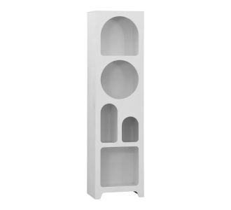 Βιβλιοθήκη Emersi pakoworld mdf σε λευκή απόχρωση 48x35x180εκ |  Βιβλιοθήκες στο espiti