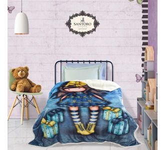 SANTORO GORJUSS 5020 ΚΟΥΒΕΡΤΑ FLEECE SHERPA 160X220 JUST BECAUSE ΜΠΛΕ |  Κουβέρτες Παιδικές στο espiti