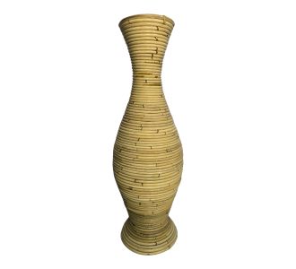 Βάζο Virnia Inart pe rattan σε φυσική απόχρωση Φ40x70εκ |  Διακοσμητκά στο espiti