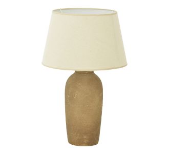 Επιτραπέζιο φωτιστικό Barout Inart Ε27 κεραμικό σε γκρι antique- μπεζ απόχρωση Φ40x62εκ |  Επιτραπέζια στο espiti