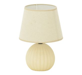 Επιτραπέζιο φωτιστικό Melanie Inart Ε14 κεραμικό σε μπεζ απόχρωση Φ22x30εκ |  Επιτραπέζια στο espiti