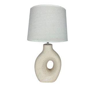 Επιτραπέζιο φωτιστικό Ovola Inart Ε27 κεραμικό σε μπεζ απόχρωση Φ30x52εκ |  Επιτραπέζια στο espiti