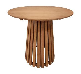 Τραπέζι Kenda I pakoworld mindi ξύλο σε φυσική απόχρωση Φ80x75εκ |  Τραπέζια στο espiti