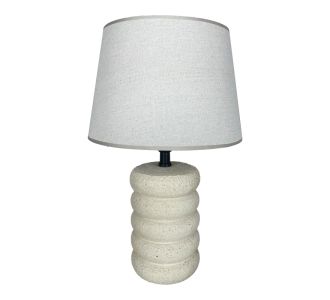 Επιτραπέζιο φωτιστικό Graike Inart Ε27 κεραμικό σε μπεζ απόχρωση Φ26x37εκ |  Επιτραπέζια στο espiti