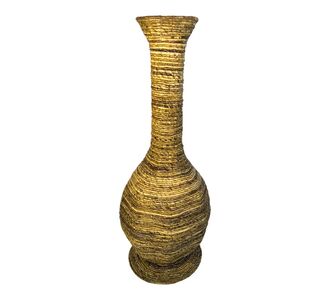 Διακοσμητικό βάζο Strail Inart banana rope σε φυσική απόχρωση Φ40x100εκ |  Διακοσμητκά στο espiti