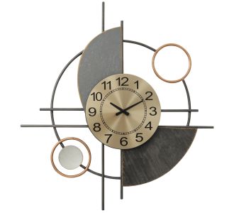 ΡΟΛΟΙ ΤΟΙΧΟΥ ΜΕΤΑΛΛΙΚΟ HM7557 62.9x67.9x5.1 |  Ρολόγια στο espiti