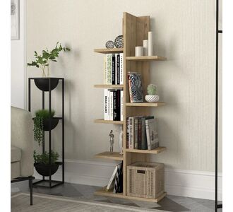 Βιβλιοθήκη Tree Megapap χρώμα sapphire oak 45x21,4x121,8εκ. |  Βιβλιοθήκες στο espiti