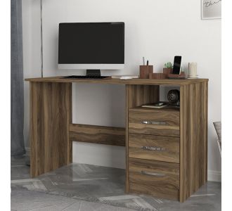 Γραφείο εργασίας Eldoris Megapap χρώμα καρυδί 120x60x75εκ. |  Γραφεία στο espiti