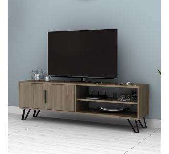 Έπιπλο τηλεόρασης Foot Megapap χρώμα καρυδί 160x35x49εκ. |  Έπιπλα τηλεόρασης στο espiti