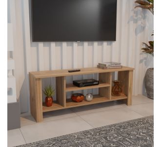 Έπιπλο τηλεόρασης Seref pakoworld σε oak απόχρωση 120x30x47εκ |  Έπιπλα τηλεόρασης στο espiti
