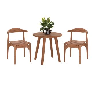 ΣΕΤ ΤΡΑΠΕΖΑΡΙΑΣ DANTE HM21289 ΤΡΑΠΕΖΙ ΣΤΡΟΓΓΥΛΟ & 2 ΚΑΡΕΚΛΕΣ--ΤΕΑΚ |  Σετ τραπεζαρία κήπου στο espiti