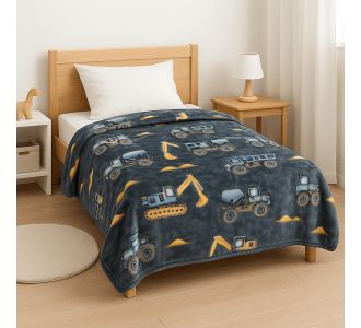 Παιδική Κουβέρτα Βελουτέ Μονή Trucks Astron Italy |  Κουβέρτες Παιδικές στο espiti