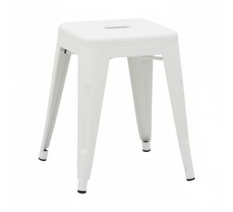 Σκαμπό Utopia pakoworld μέταλλο σε λευκή ματ απόχρωση 30x30x45εκ |  Σκαμπώ στο espiti