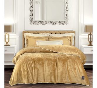 GREENWICH POLO CLUB ΚΟΥΒΕΡΤΑ FLEECE 220X240 ESSENTIAL 4441 OCHRE |  Κουβέρτες Βελουτέ Υπέρδιπλες στο espiti