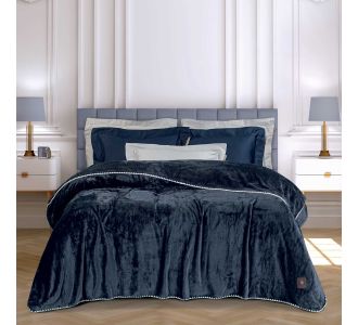 GREENWICH POLO CLUB ΚΟΥΒΕΡΤΑ FLEECE 220X240 ESSENTIAL 4442 ROYAL BLUE |  Κουβέρτες Βελουτέ Υπέρδιπλες στο espiti